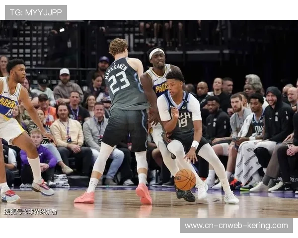 爵士队战胜篮网队，马尔卡宁高效得分引领球队进攻